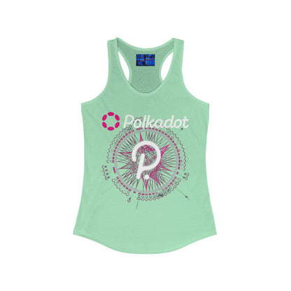 Polkadot (DOT) Women's Racerback Tank Top by cypherpunkgear.com