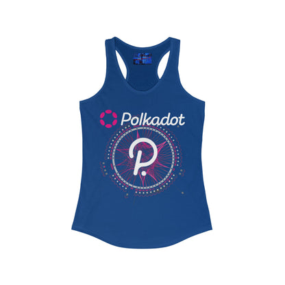 Polkadot (DOT) Women's Racerback Tank Top by cypherpunkgear.com