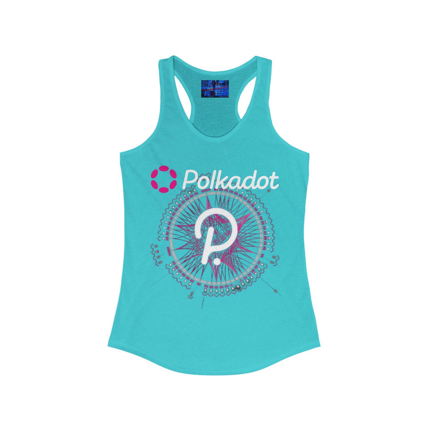 Polkadot (DOT) Women's Racerback Tank Top by cypherpunkgear.com