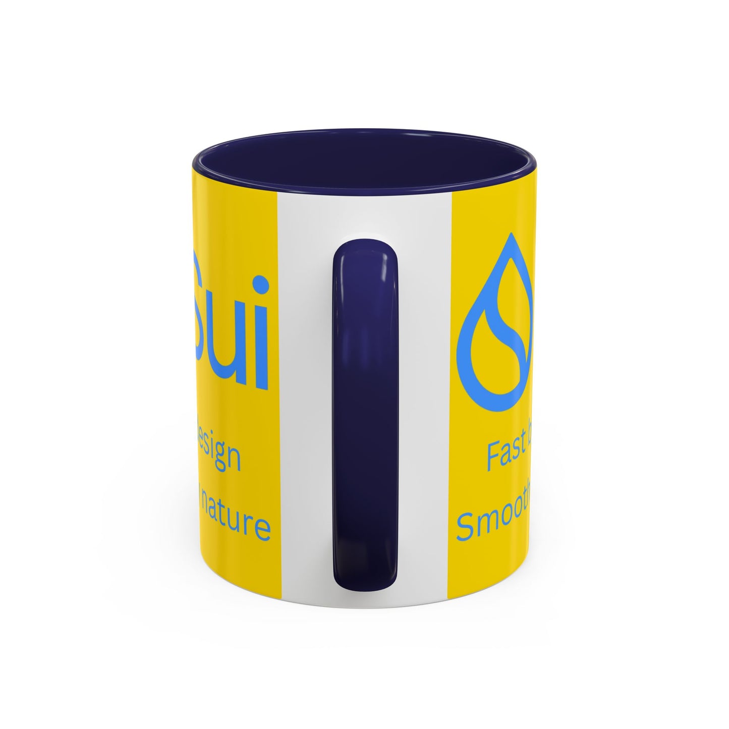 SUI Yellow Accent Mug by cypherpunkgear.com