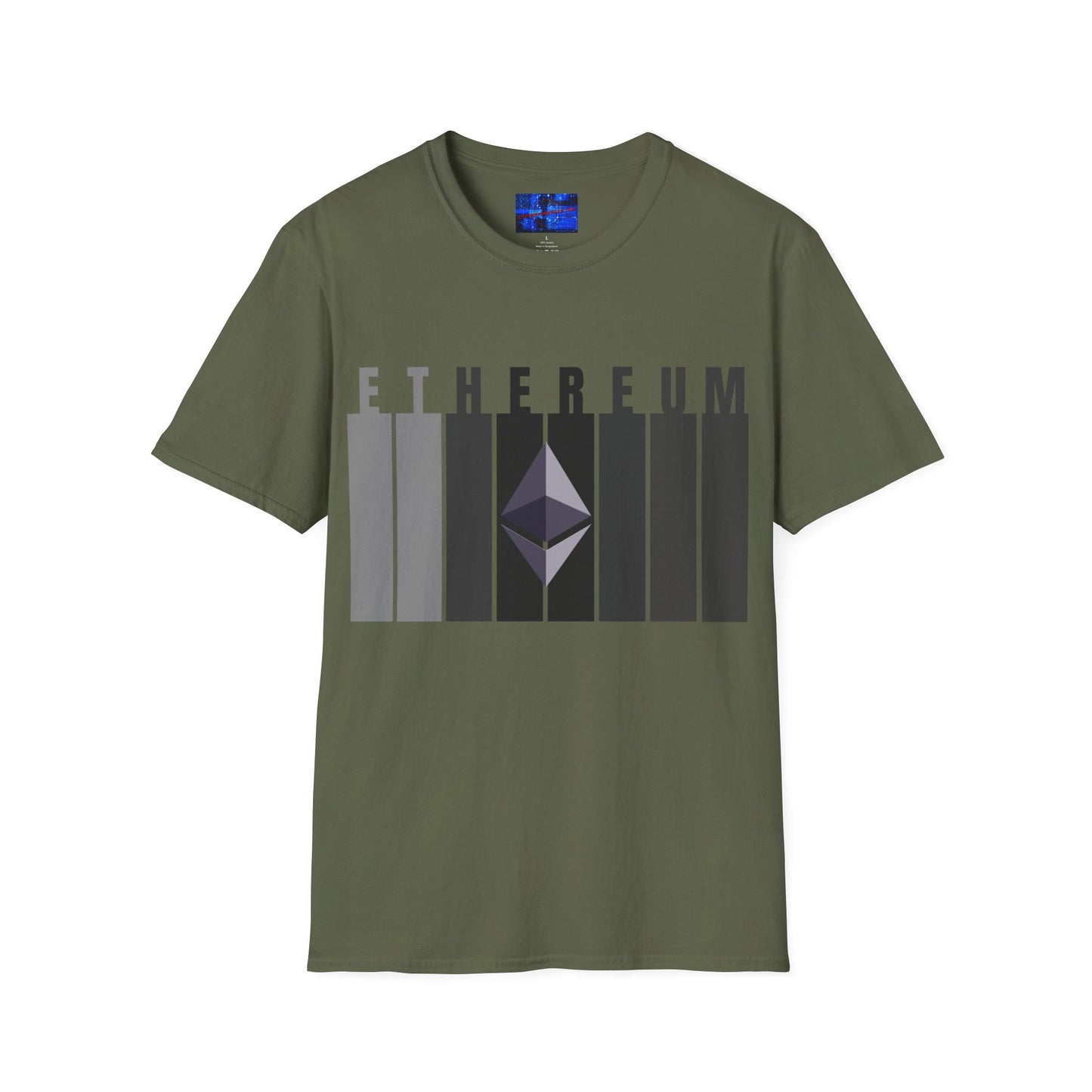Ethereum (ETH) DKcolors Unisex T-Shirt by cypherpunkgear.com