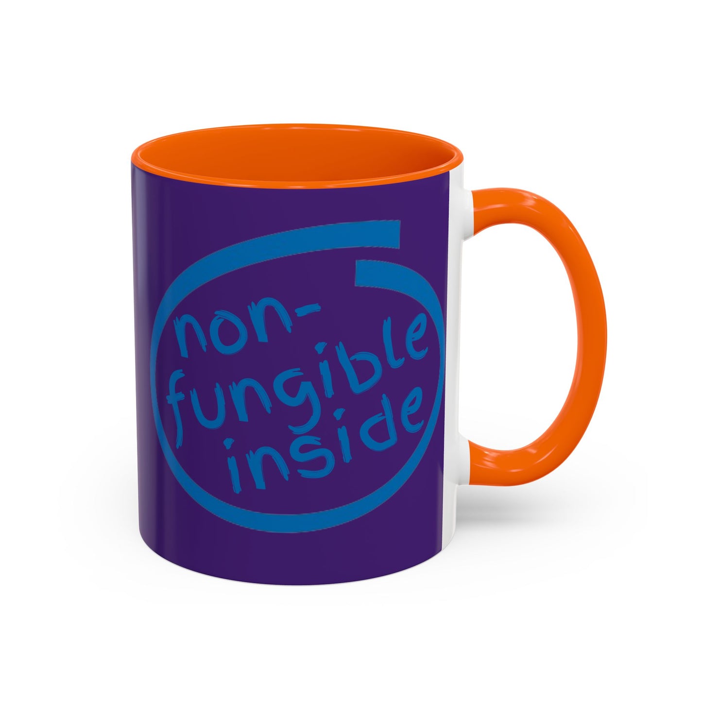 Non-Fungible Inside Purple Accent Mug by cypherpunkgear.com