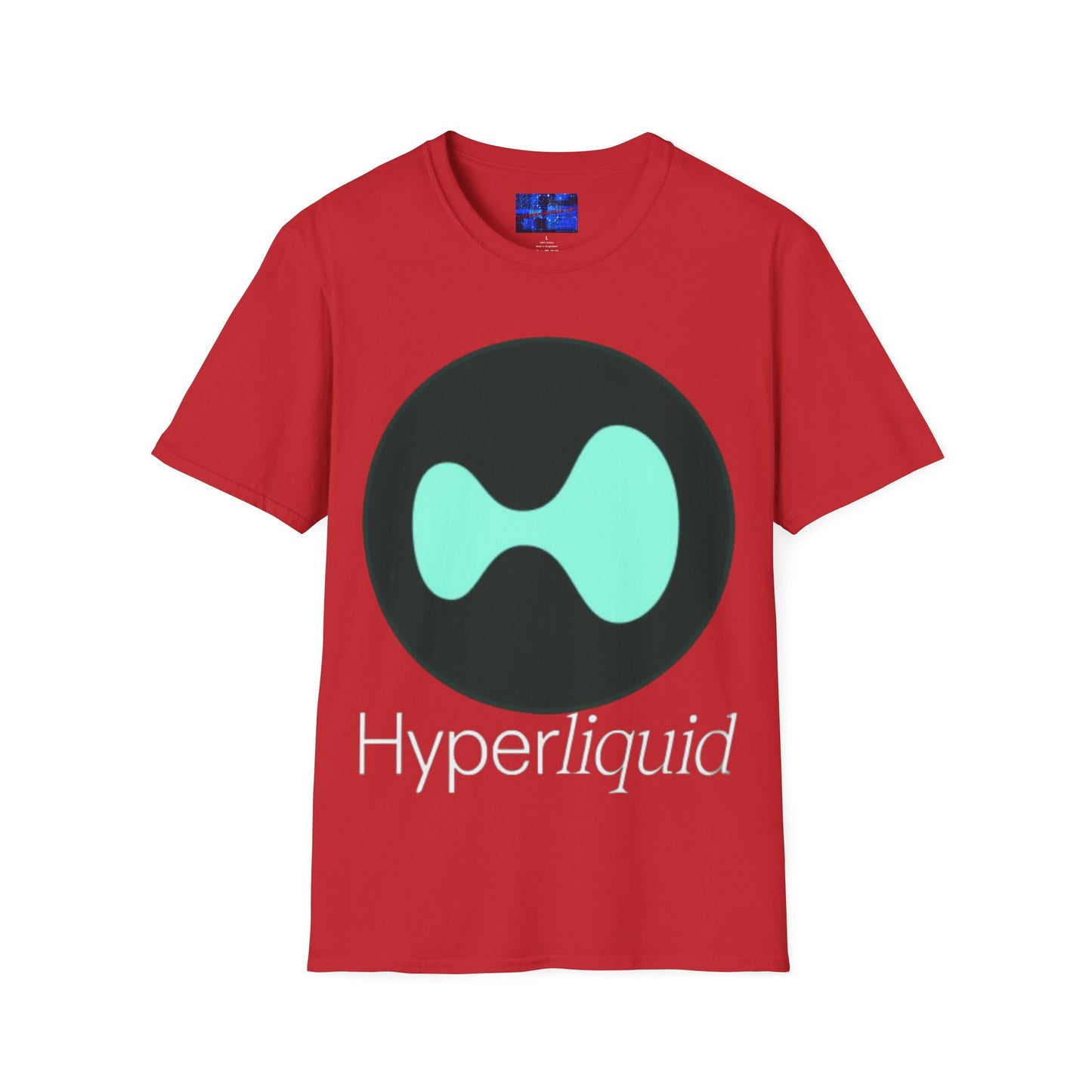 Hyperliquid White font Unisex T-Shirt by cypherpunkgear.com