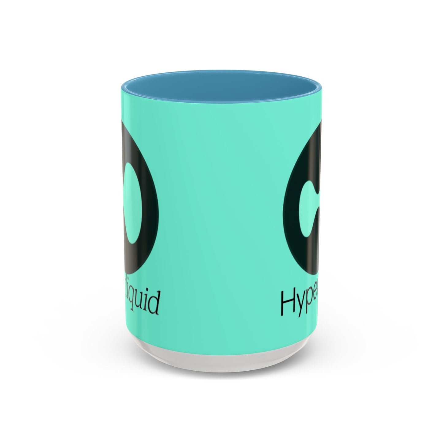 Hyperliquid Black font Light Hyperliquid Accent Mug by cypherpunkgear.com