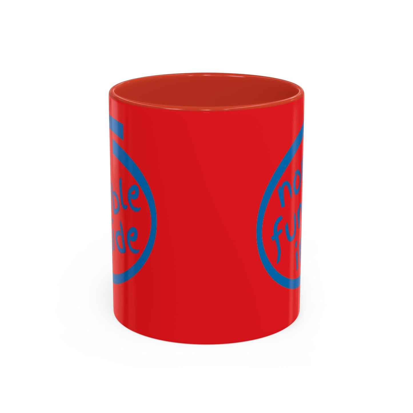 Non-Fungible Inside Red Accent Mug by cypherpunkgear.com