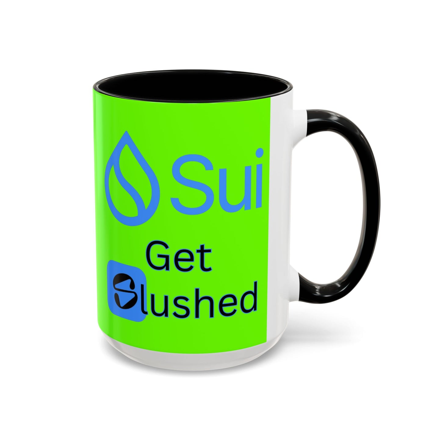 Sui: Get Slushed Green Accent Mug by cypherpunkgear.com