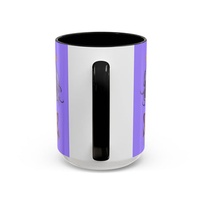 Caution, Savage Light Purple Accent Mug by cypherpunkgear.com