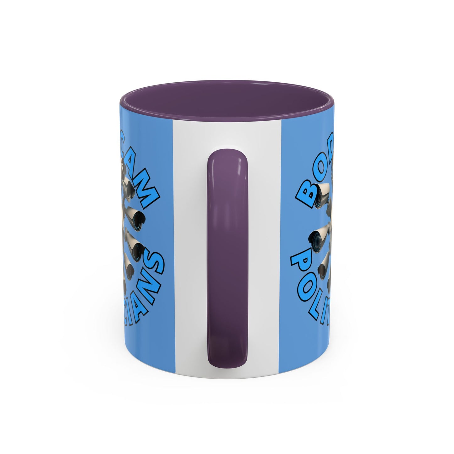 Bodycam the Politicians Cameras Light Blue Accent Mug by cypherpunkgear.com
