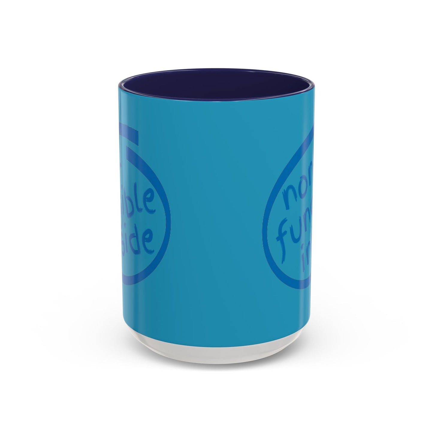 Non-Fungible Inside Turquoise Accent Mug by cypherpunkgear.com