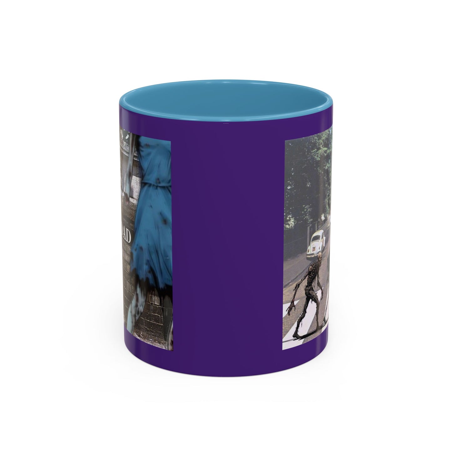 2-sided, Scabby Road Purple Accent Mug by CreepyCrafts.boo