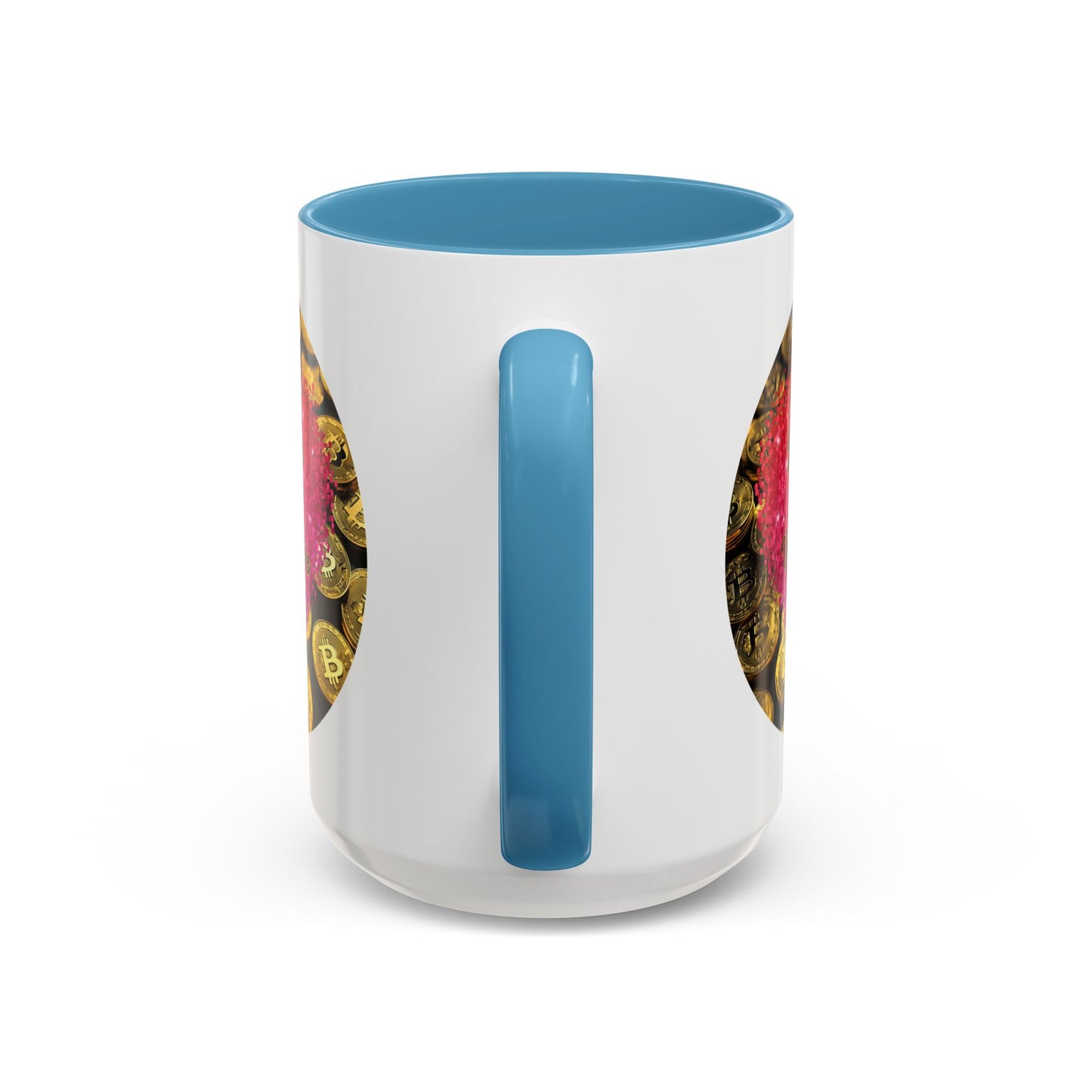 Bitcoin is My Valentine White Accent Mug by cypherpunkgear.com