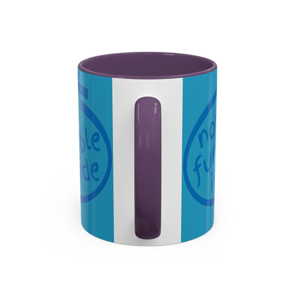 Non-Fungible Inside Turquoise Accent Mug by cypherpunkgear.com