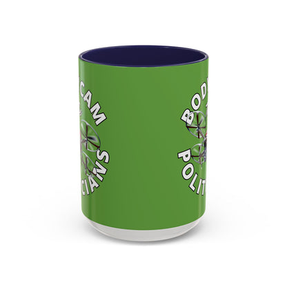 Bodycam the Politicians Drone Green Accent Mug by cypherpunkgear.com
