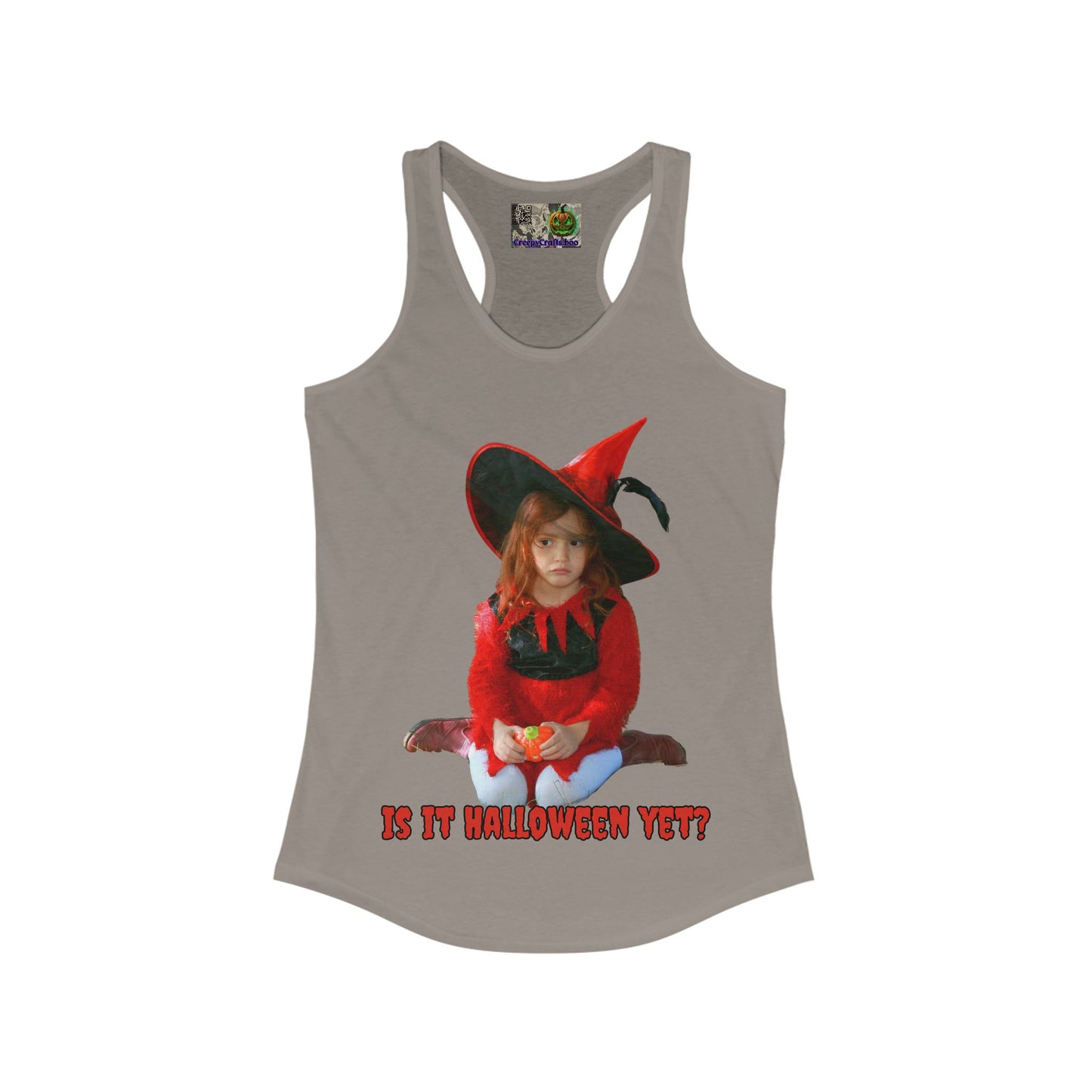 Is it Halloween yet? Women's Racerback Tank Top by CreepyCrafts.boo