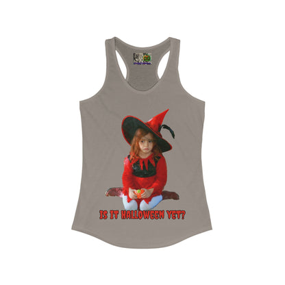 Is it Halloween yet? Women's Racerback Tank Top by CreepyCrafts.boo