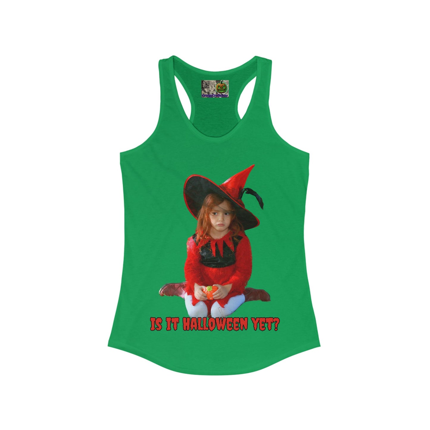 Is it Halloween yet? Women's Racerback Tank Top by CreepyCrafts.boo