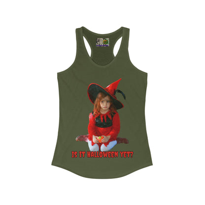Is it Halloween yet? Women's Racerback Tank Top by CreepyCrafts.boo