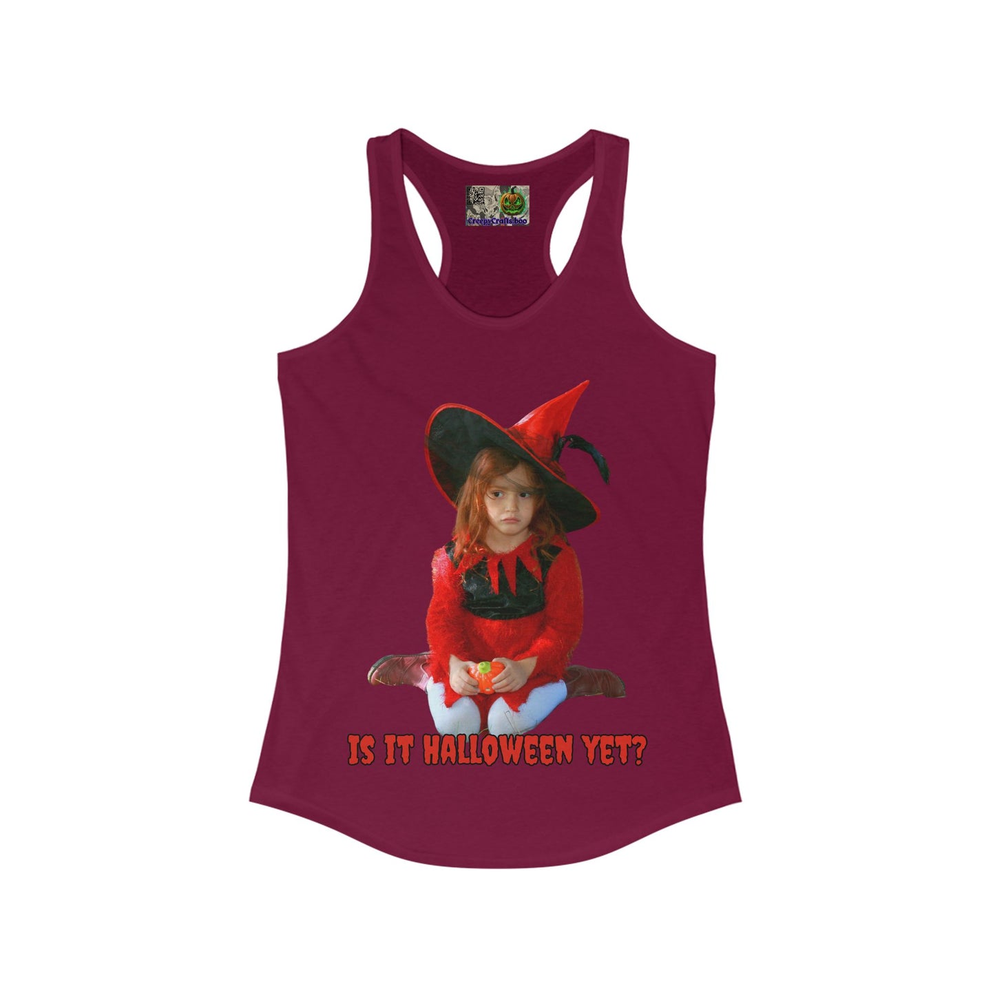 Is it Halloween yet? Women's Racerback Tank Top by CreepyCrafts.boo