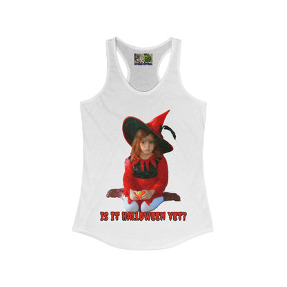 Is it Halloween yet? Women's Racerback Tank Top by CreepyCrafts.boo