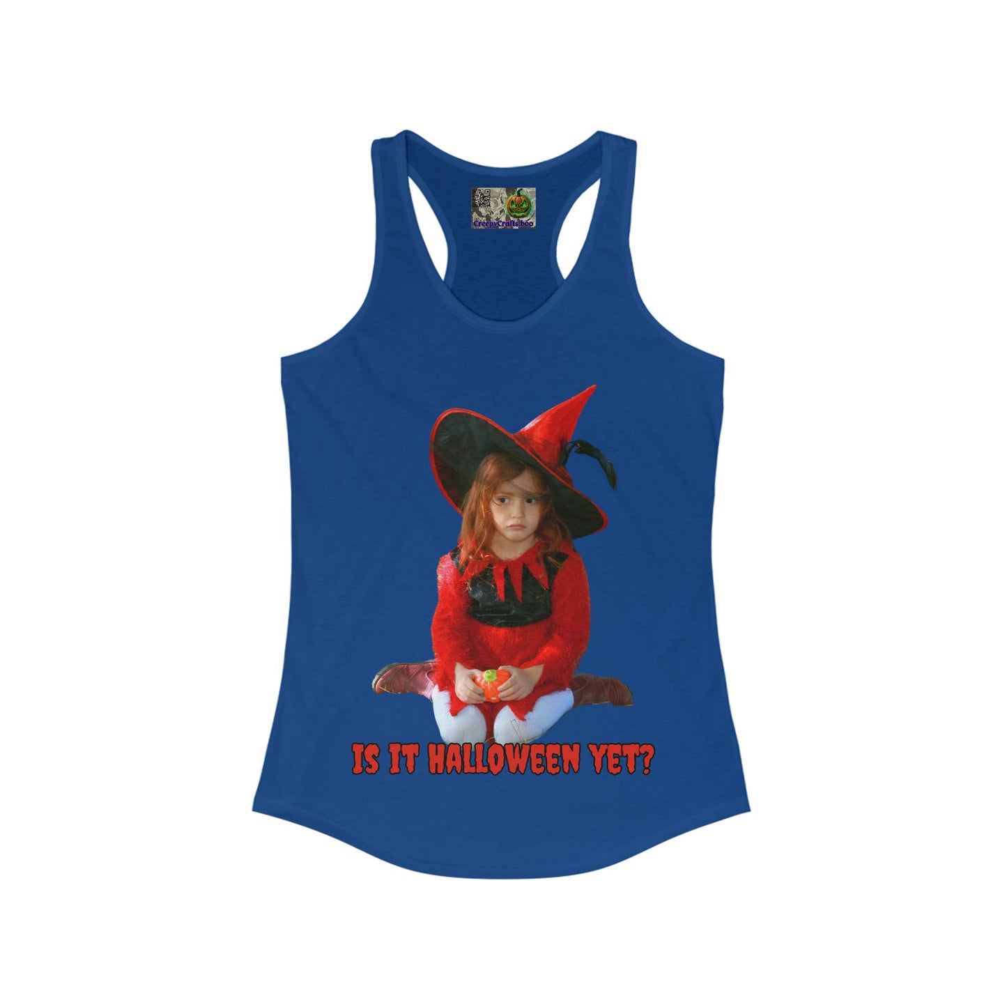 Is it Halloween yet? Women's Racerback Tank Top by CreepyCrafts.boo