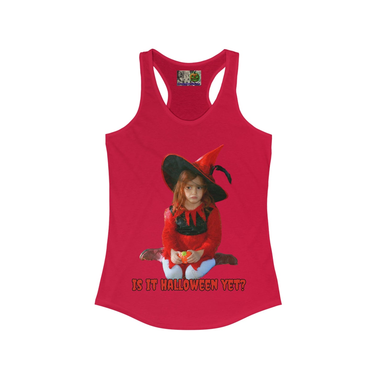 Is it Halloween yet? Women's Racerback Tank Top by CreepyCrafts.boo
