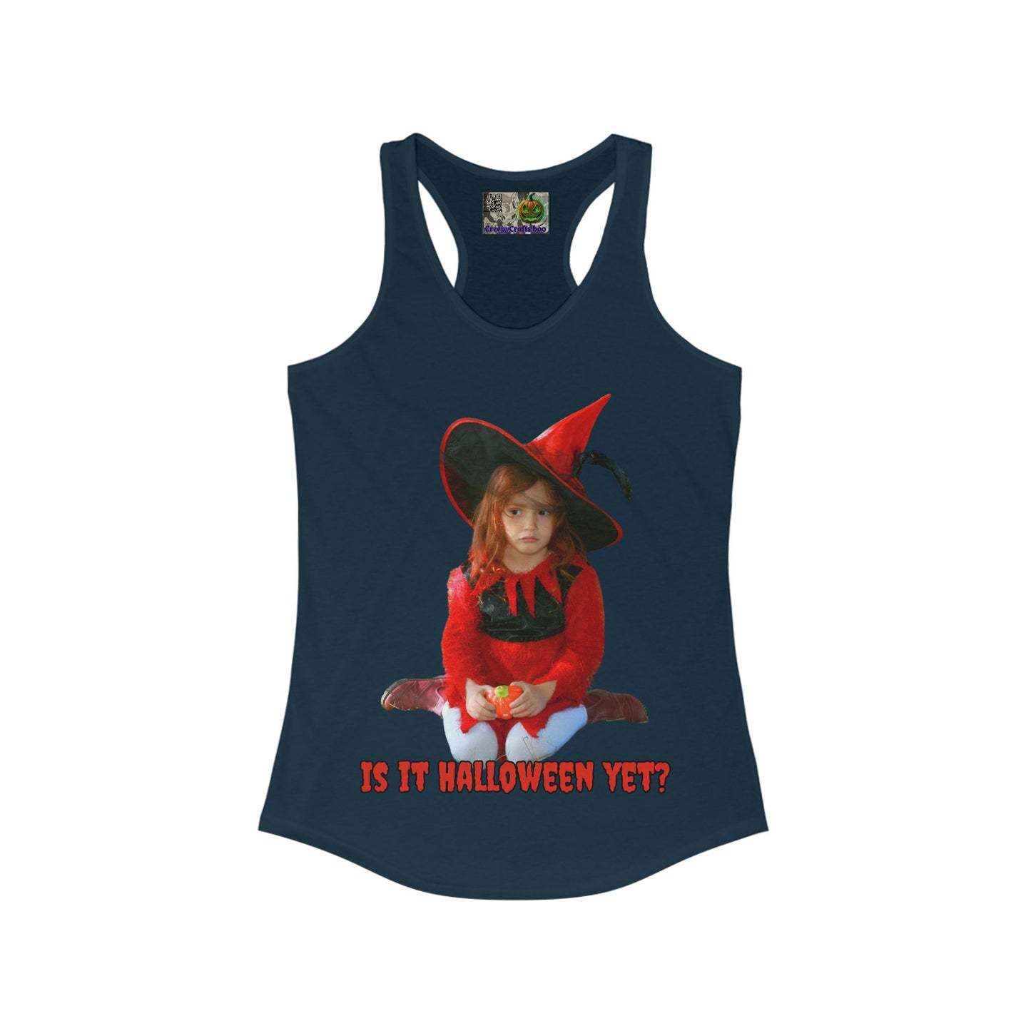 Is it Halloween yet? Women's Racerback Tank Top by CreepyCrafts.boo