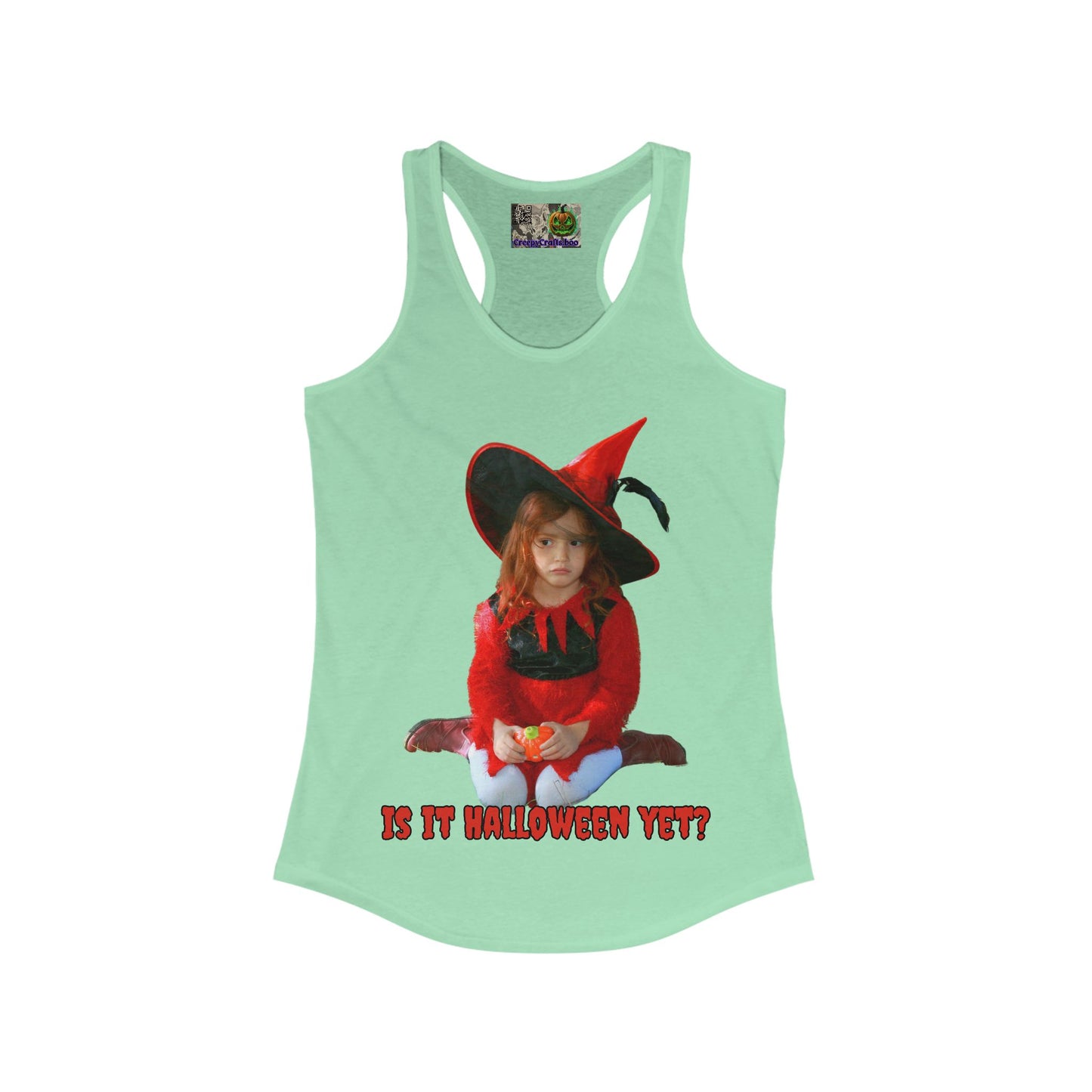 Is it Halloween yet? Women's Racerback Tank Top by CreepyCrafts.boo