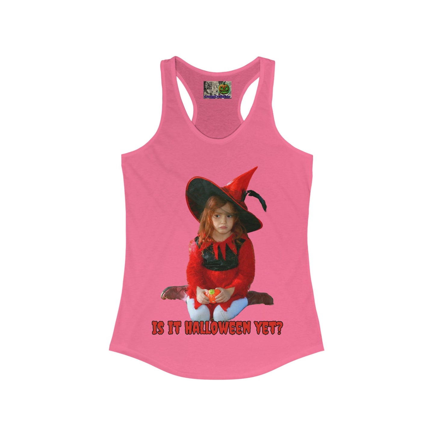 Is it Halloween yet? Women's Racerback Tank Top by CreepyCrafts.boo