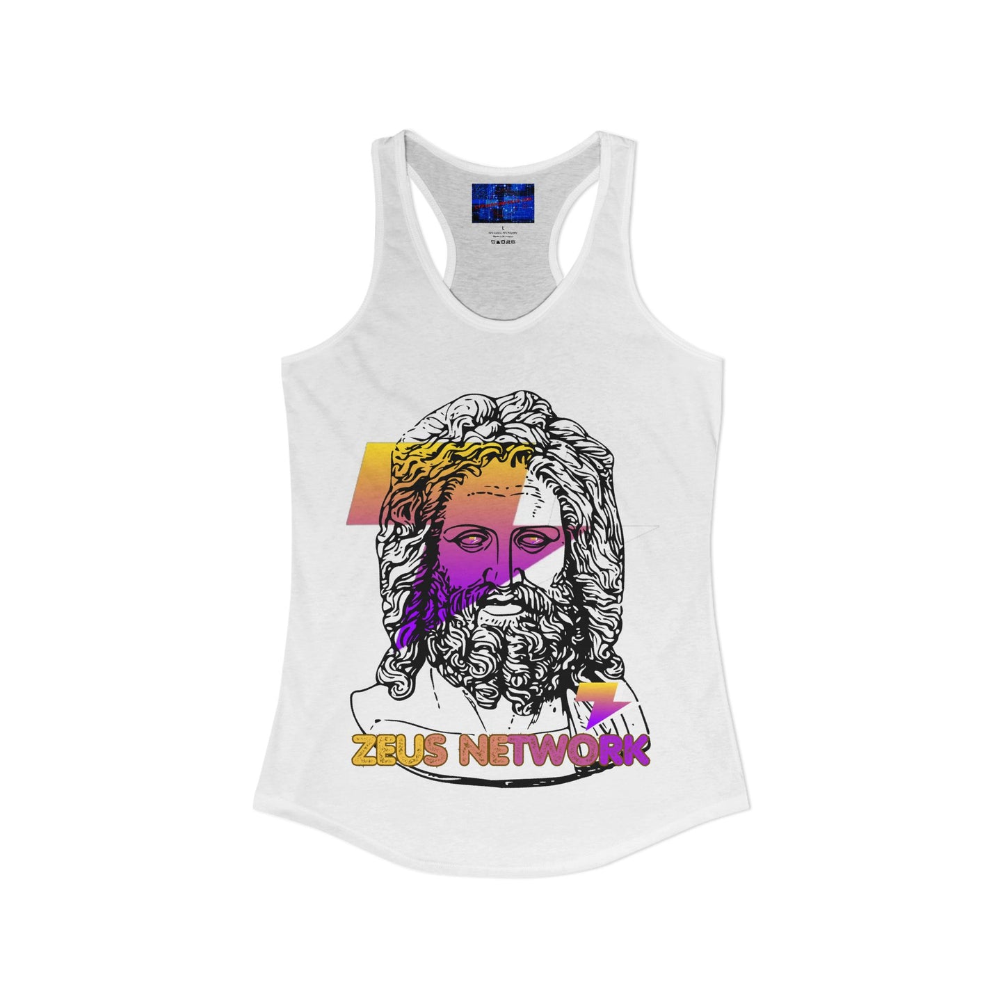 Zeus Network Women's Racerback Tank Top by cypherpunkgear.com