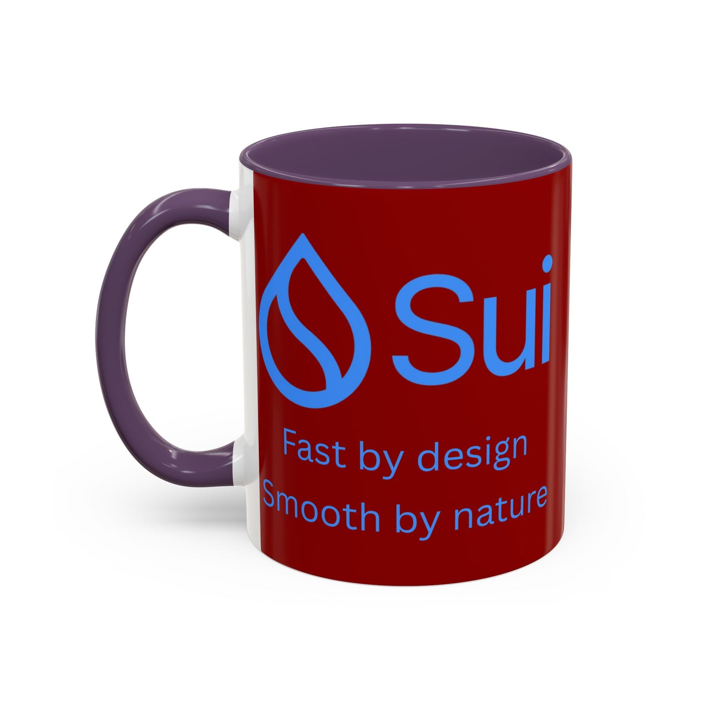 SUI Red Accent Mug by cypherpunkgear.com