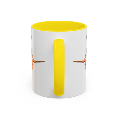 Hazel Hex White Accent Mug by CreepyCrafts.boo