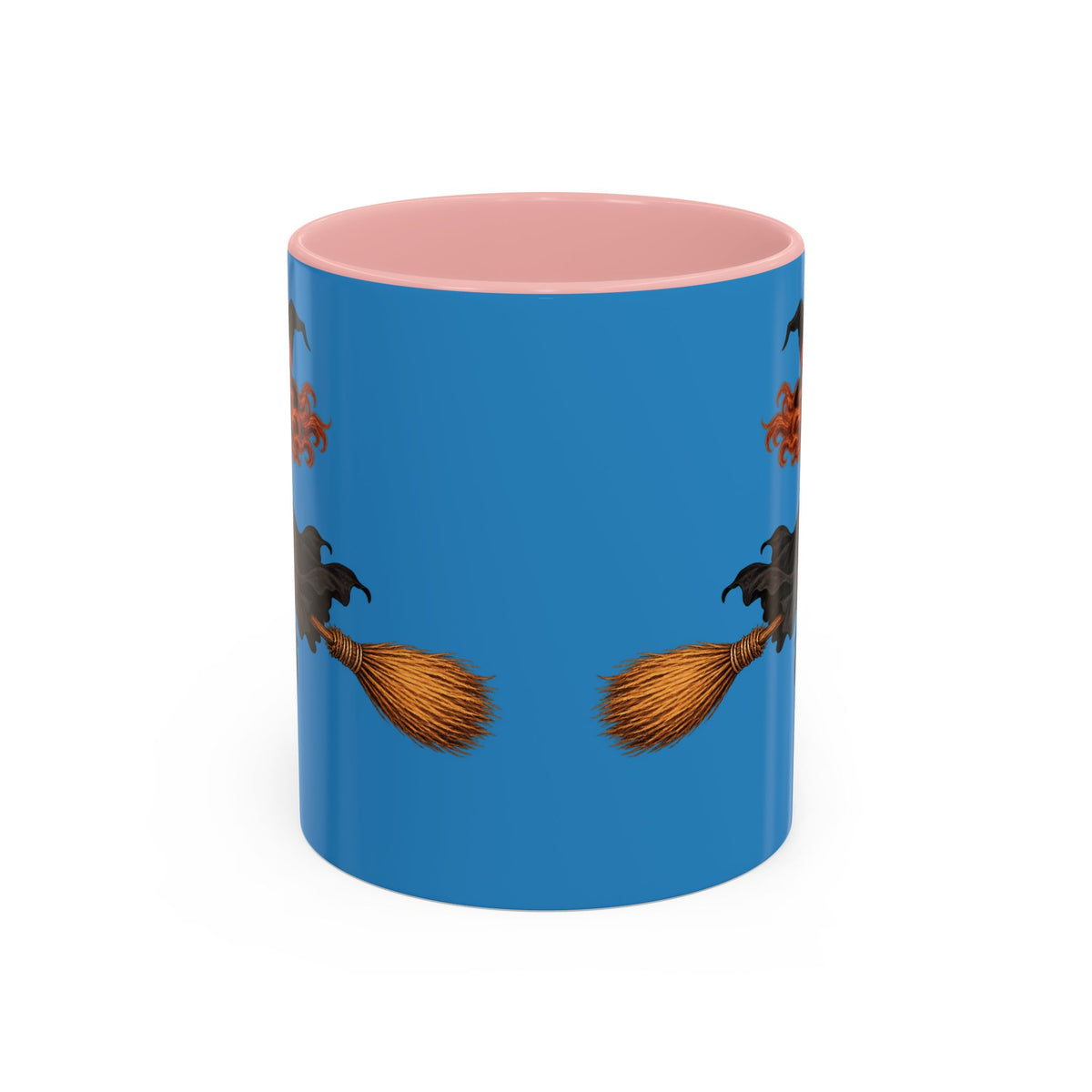 Hazel Hex Blue Accent Mug by CreepyCrafts.boo