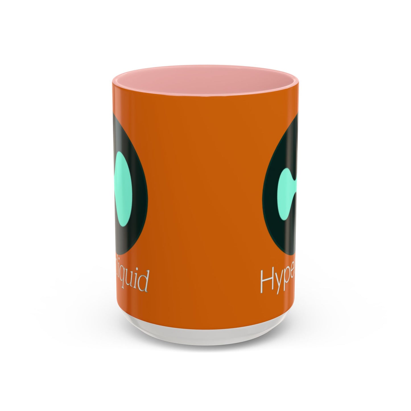 Hyperliquid White font Orange Accent Mug by cypherpunkgear.com