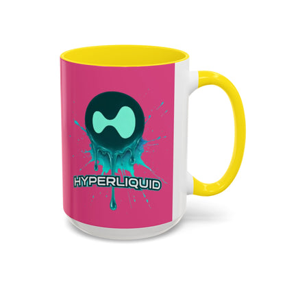 HYPE Drip Pink Accent Mug by cypherpunkgear.com