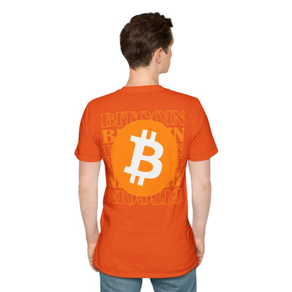 2-sided, Bitcoin, Bitcoin, Bitcoin (BTC) Light colors Unisex T-Shirt by cypherpunkgear.com