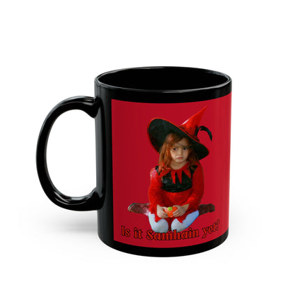 Is it Samhain yet? Red Mug by CreepyCrafts.boo