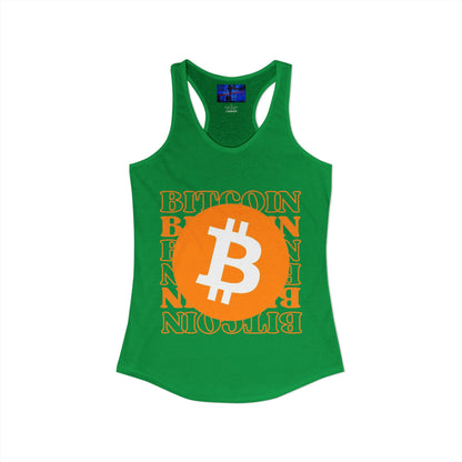 Bitcoin Bitcoin Bitcoin (BTC) Women's Racerback Tank Top by cypherpunkgear.com