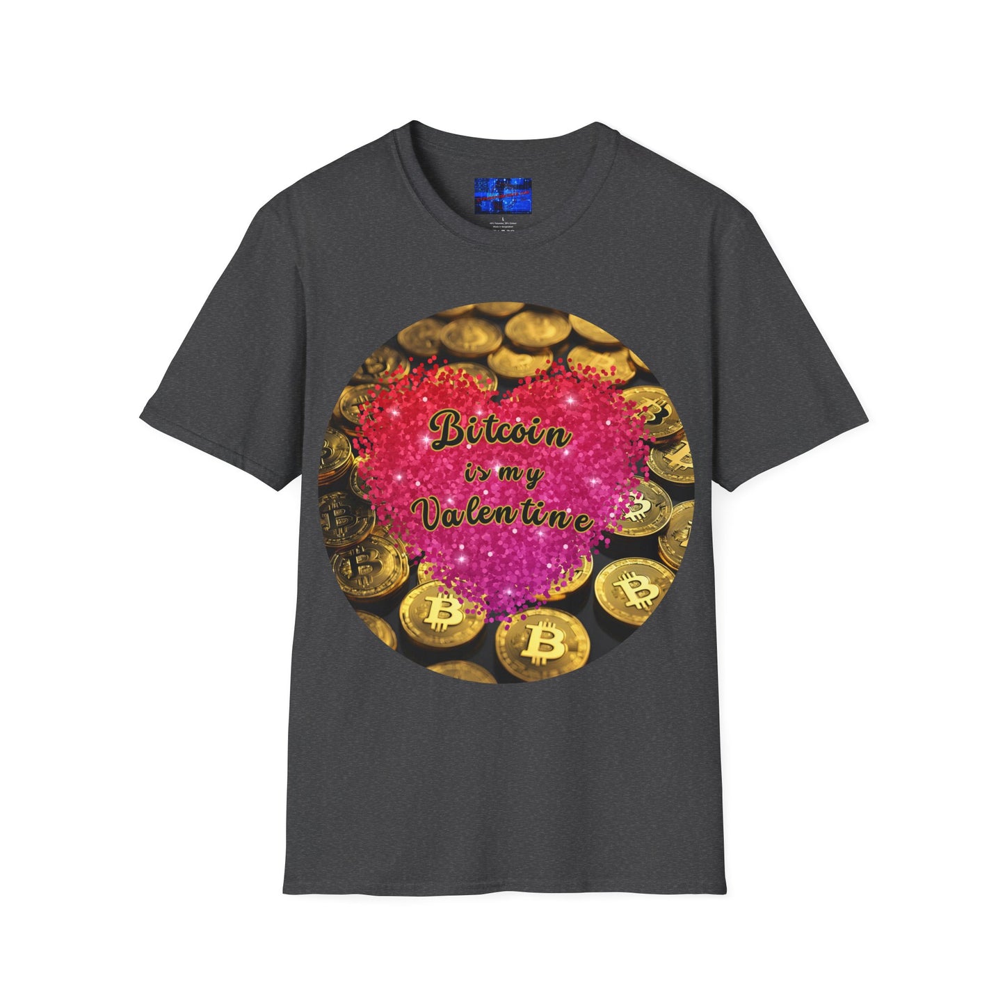 Bitcoin is My Valentine Dark colors Unisex T-Shirt by cypherpunkgear.com