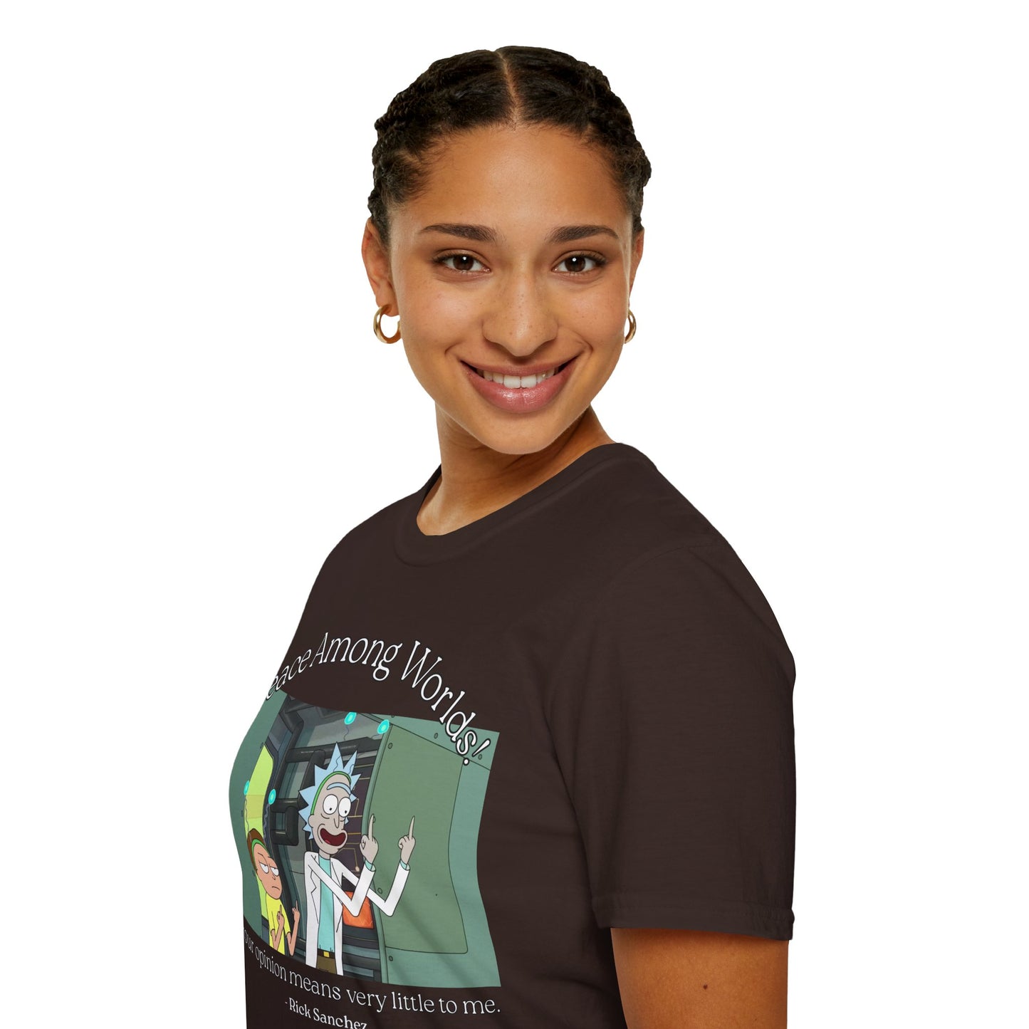 Peace Among Worlds! Dark colors Unisex T-Shirt by cypherpunkgear.com