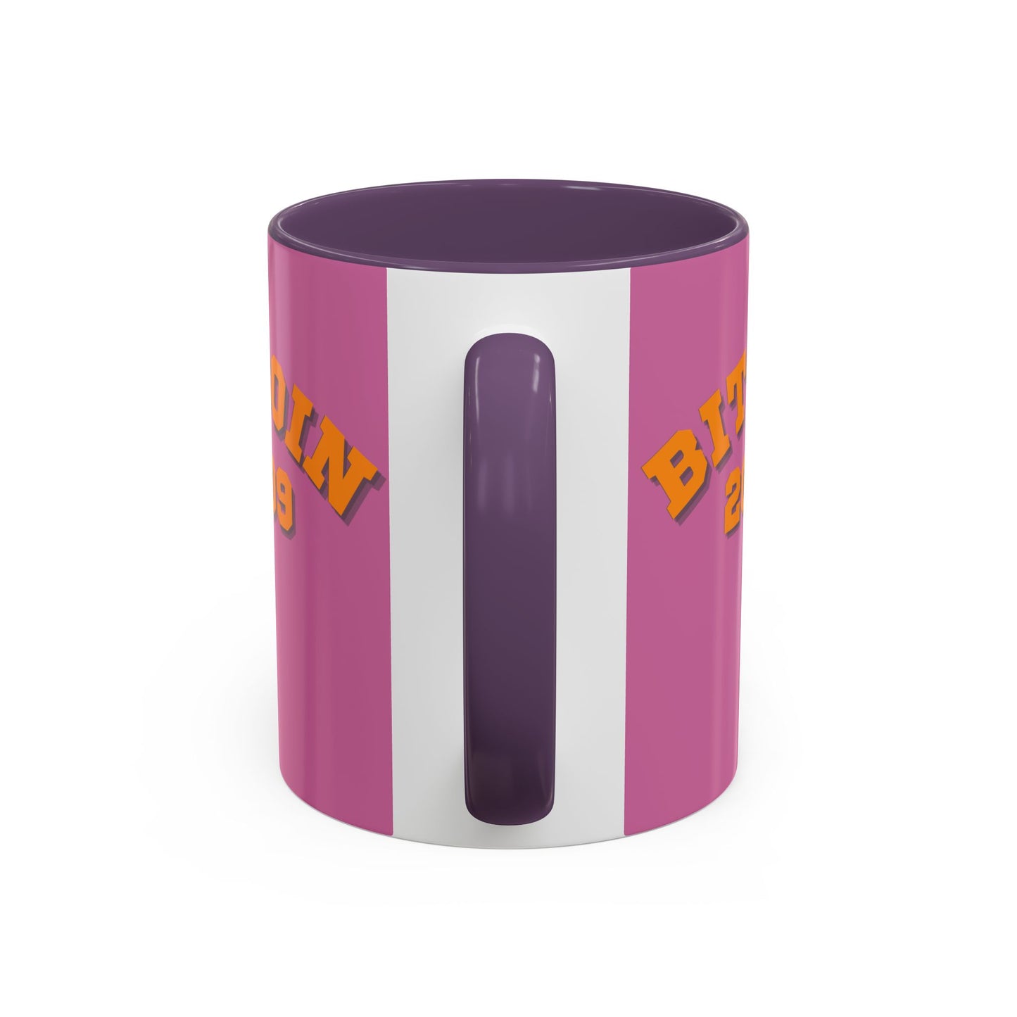 Bitcoin 2009 Pink Accent Mug by cypherpunkgear.com