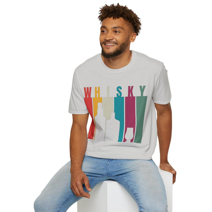 Whisky spelled without an 'e' Light colors Unisex T-Shirt by cypherpunkgear.com