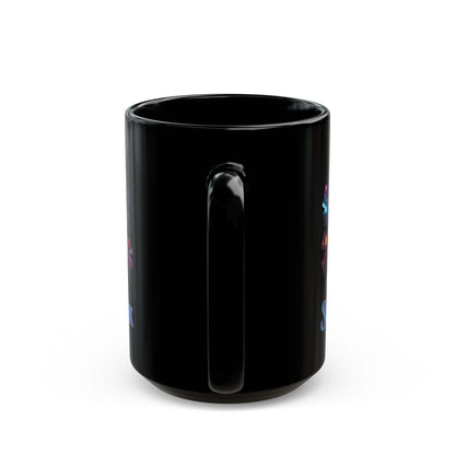 Snowpunk Black Mug by cypherpunkgear.com