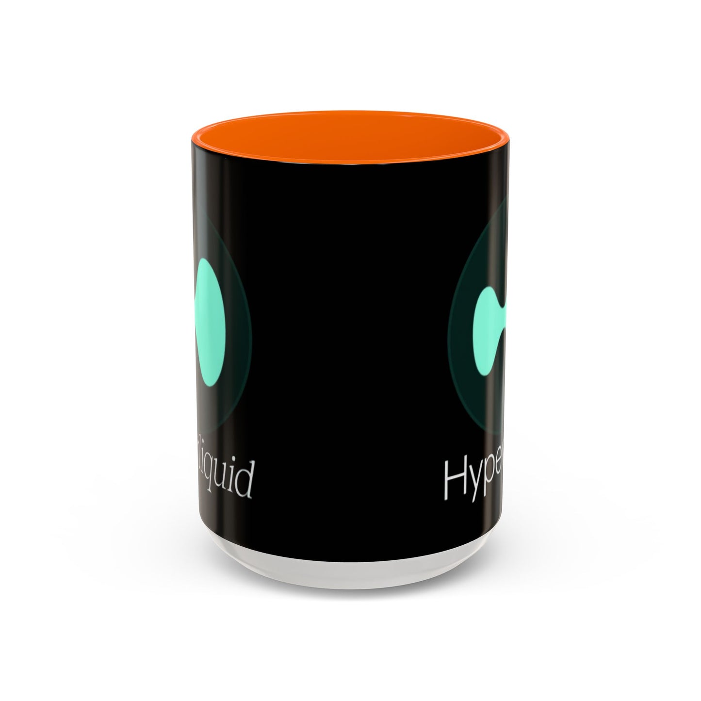Hyperliquid White font Black Accent Mug by cypherpunkgear.com
