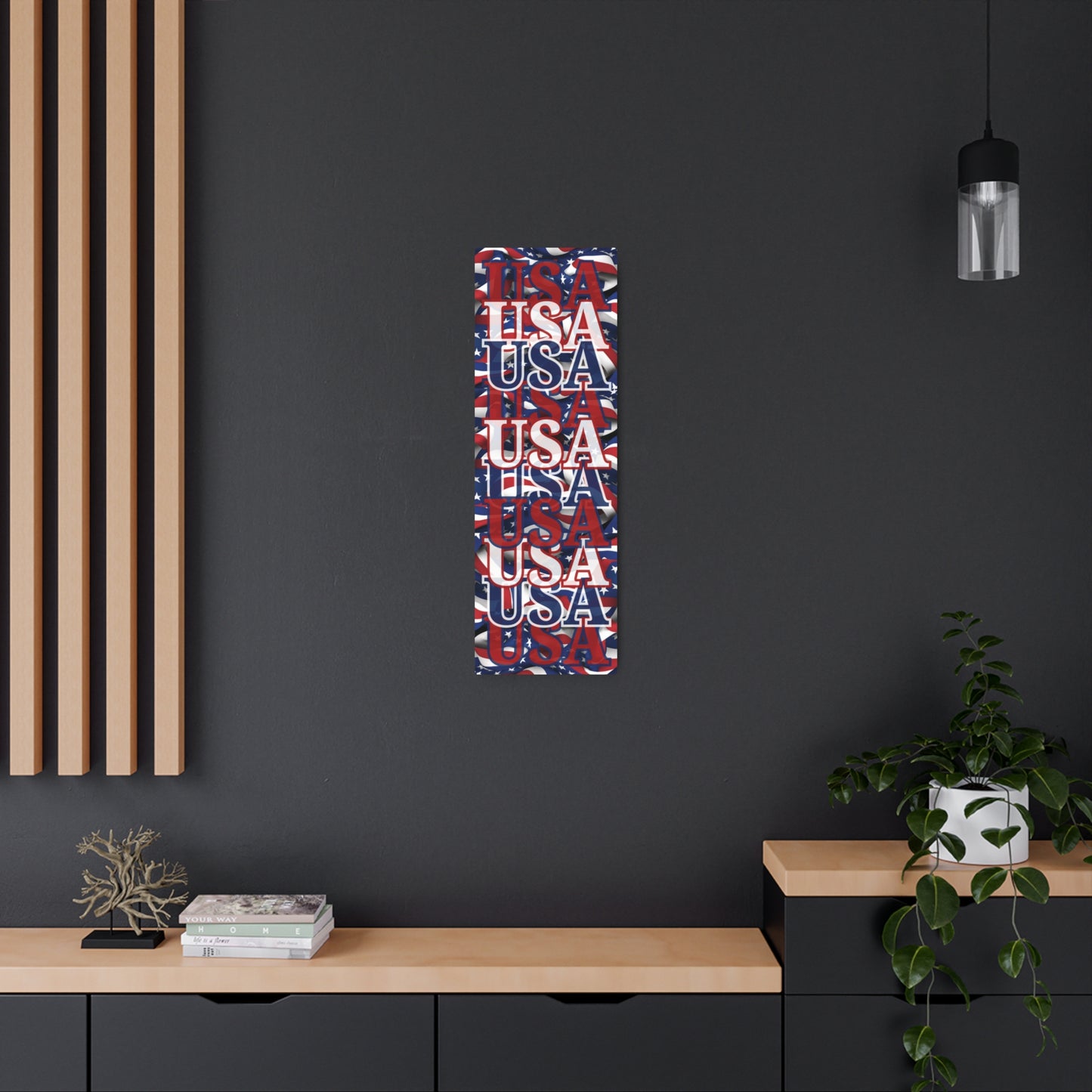 USA! USA! USA with a touch of transparency Metal Art Sign by cypherpunkgear