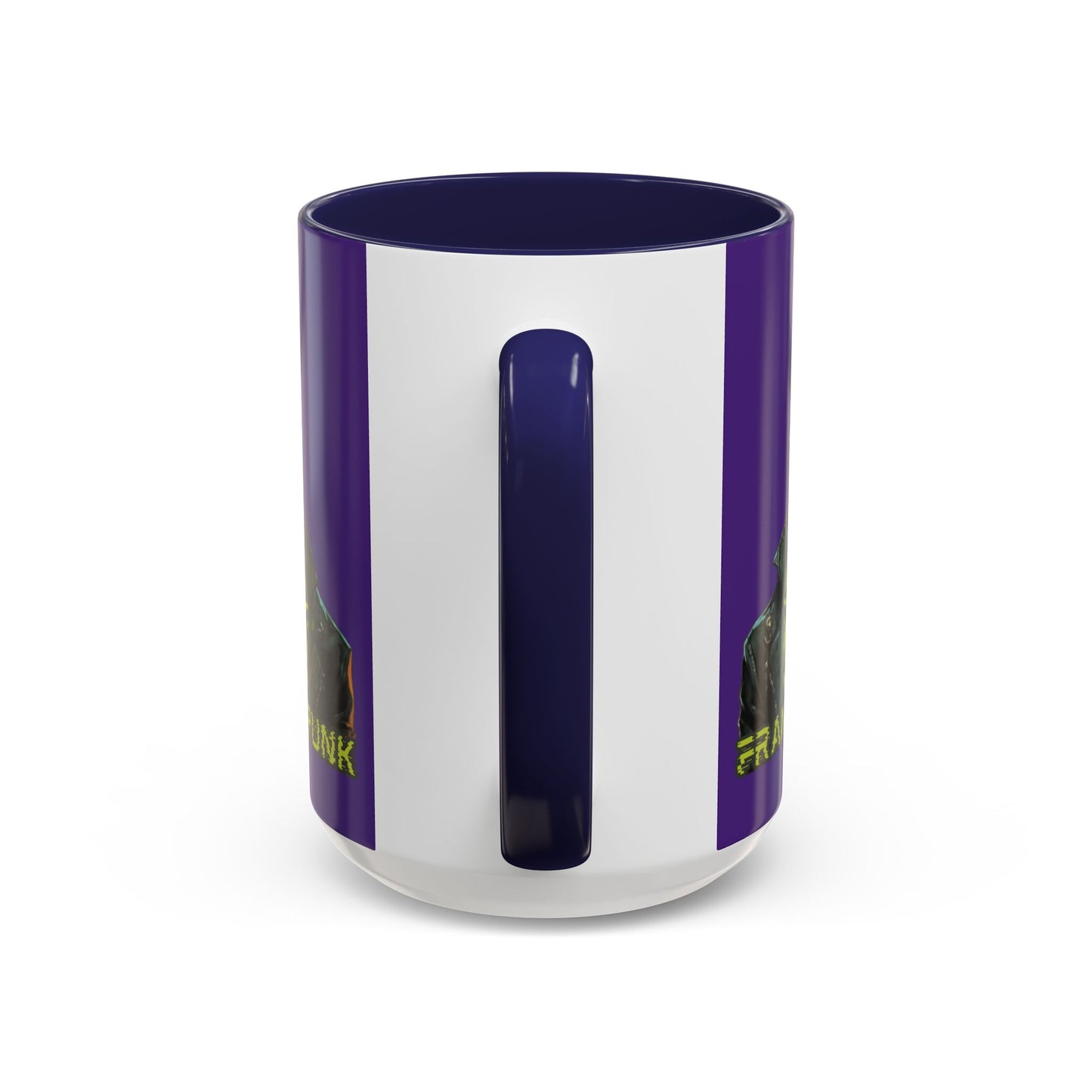 Frankenpunk Purple Accent Mug by CreepyCrafts.boo