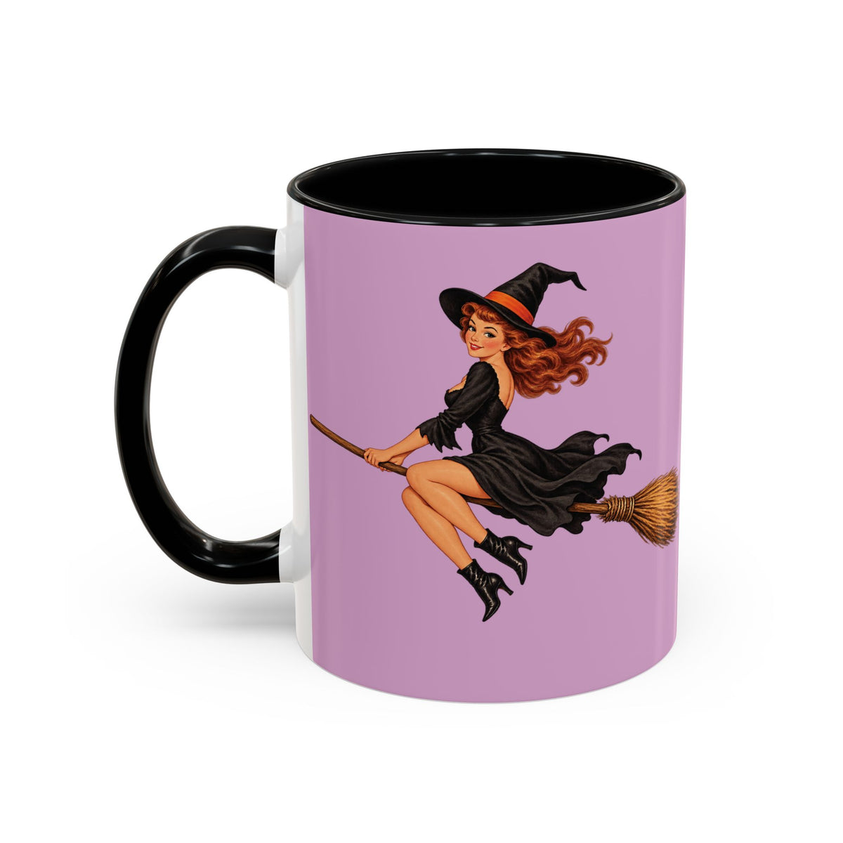 Hazel Hex Pink Accent Mug by CreepyCrafts.boo