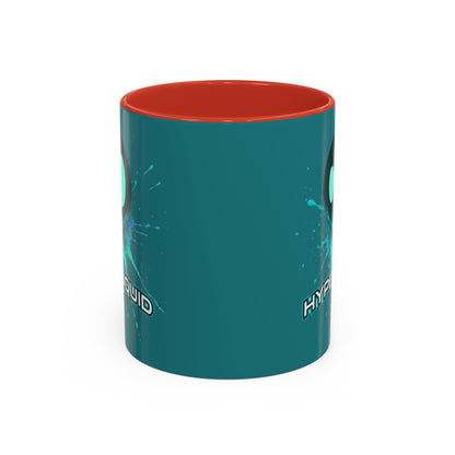 HYPE Drip Hyperliquid Accent Mug by cypherpunkgear.com