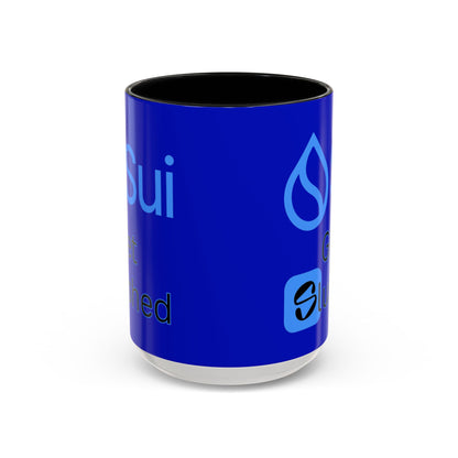 Sui: Get Slushed Dark Blue Accent Mug by cypherpunkgear.com