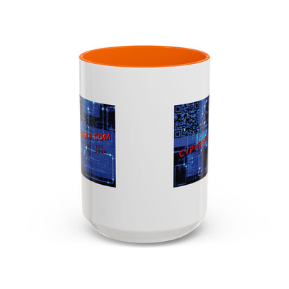 Cypherpunkgear.com logo Accent Mug by cypherpunkgear.com