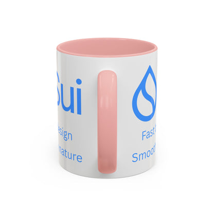SUI White Accent Mug by cypherpunkgear.com
